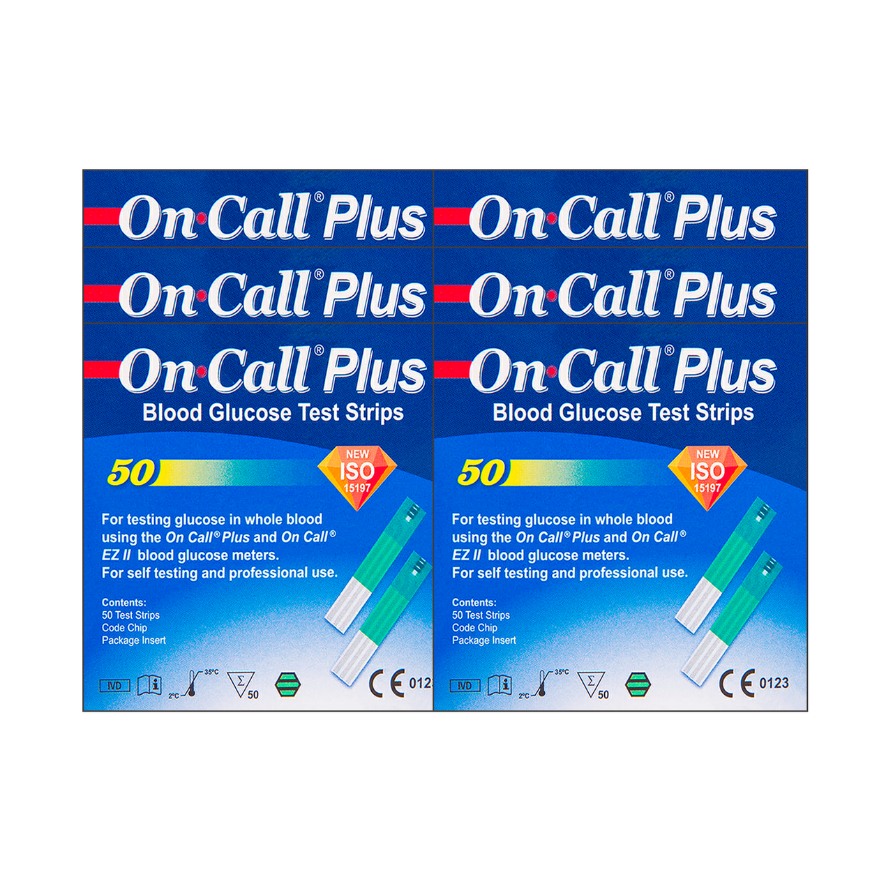 Тест-смужки On Call Plus 50 6 пачок