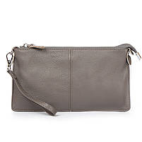 Сумка Женская Клатч кожа 8801-2 grey.Купити жіночі сумки гуртом і в роздріб із натуральної шкіри в Україні, фото 3