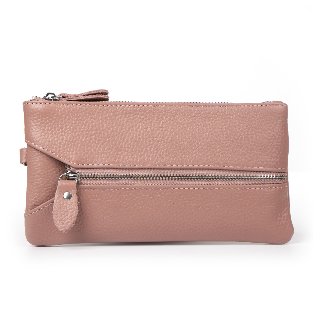 Женская кожаная косметичка - ключница 6001-A pink.Купити гуртом і в роздріб в Україні.