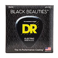 Струни для 5-струнної бас-гітари DR STRINGS BLACK BEAUTIES BASS 5-STRING - MEDIUM (45-130)