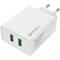 Зарядное устройство ColorWay 2USB Quick Charge 3.0 (36W) (CW-CHS017Q-WT) ha