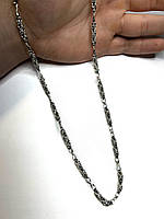 Цепочки из серебра 55 см, Мужские и женские цепи на шею из серебра 925 пробы, цепочки весом 30 г