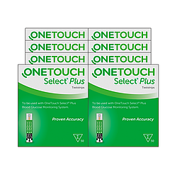 Тест-смужки Ван Тач Селект Плюс 50 шт. (One Touch Select Plus) (8 упаковок)
