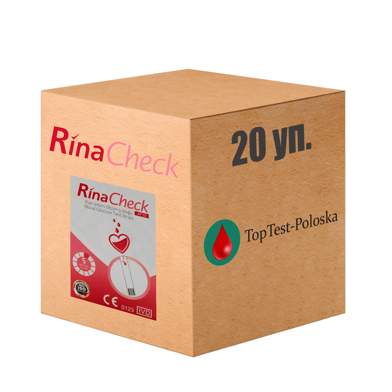 Тест-смужки Рина Чек (Rina Check) — 20 паковань