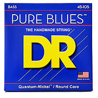 Струны для бас-гитары DR STRINGS PURE BLUES BASS - MEDIUM (45-105)