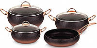 Набор посуды с гранитным покрытием O.M.S. Collection 3023-bronze - Lux-Comfort