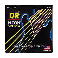 Струны для электрогитары DR STRINGS NEON YELLOW ELECTRIC - LIGHT HEAVY (9-46)