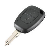 Ключ зажигания, заготовка корпус под чип, 2 кнопки для Renault Opel, NE73 ha
