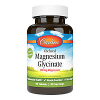 Витамины и минералы Carlson Labs Chelated Magnesium Glycinate, 90 таблеток