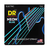 Струны для электрогитары DR STRINGS NEON BLUE ELECTRIC - LIGHT HEAVY (9-46)