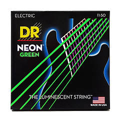 Струни для електрогітари DR STRINGS NEON GREEN ELECTRIC - HEAVY (11-50)