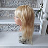 Перука пряма з натурального волосся каскад блонд TRINA 16+"- 613, фото 4