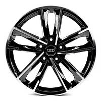 Литые диски Replicas Audi (A1065) R20 W9 PCD5x130 ET59 DIA71.6 (gloss black machined face)