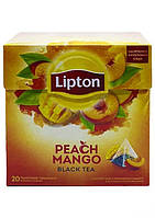 Чай черный Peach mango ТМ "Lipton" 20 пакетиков по 1.8г