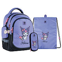 Школьный набор (рюкзак, пенал, сумка) Kite Kuromi на рост 130-145 см Сиреневый (SET_HK24-700M)
