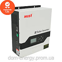 Гибридный инвертор MUST PV18-3024VPM, 3000W, 24V, ток заряда 20/30A, 160-275V, MPPT (60А, 145 Vdc)