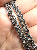 Массивная серебряная цепочка 925 пробы, Длинная мужская серебряная цепь на шею 44 грама 65см