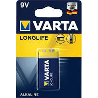 Батарейка Varta Longlife 9V 6LR61 (04122101411) ha