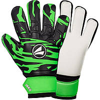 Перчатки вратарские GK Animal Basic Junior RC Jako 2590-211-14,5 черный, белый, зеленый 3 (14,5 см), Toyman