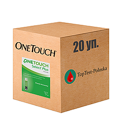 Тест-смужки Ван Тач Селект Плюс 50 шт. (One Touch Select Plus) (20 упаковок)