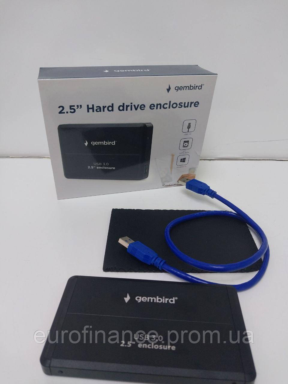 Зовнішній карман Gembird для HDD 2.5" USB 3.0+Kingston A400 240 GB (SA400S37/240G) - фото 4 - id-p2188430514