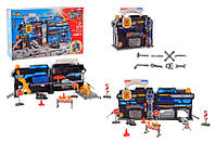 Паркінг, SK-599JA, на батарейках. пластик + метал, 2 машинки у комплекті, світло, звук,  в коробці р