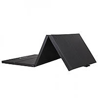 Мат гимнастический Springos FA0065 складной 240x120x5 cм Black, World-of-Toys