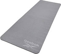 Двосторонній килимок для йоги  Reebok Double Sided 4mm Yoga Mat сірий Уні 173 х 61 х 0,4 см RAYG-11042BKGR