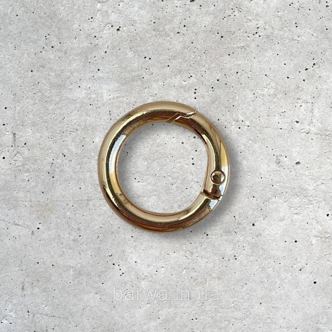 Кільце-карабін, розмір 19 мм, колір золото