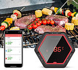 Електронний термометр для коптильні Bluetooth термометр для барбекю градусник для гриля, фото 10