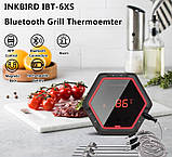 Електронний термометр для коптильні Bluetooth термометр для барбекю градусник для гриля, фото 4