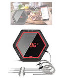 Електронний термометр для коптильні Bluetooth термометр для барбекю градусник для гриля, фото 5