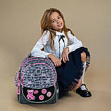 Рюкзак шкільний Kite Lucky Girl на зріст 130-145 см, 38x28x16 см, 860г Сірий (K24-700M-2), фото 9