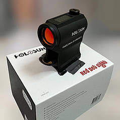 Коліматорний приціл Holosun PARALOW HS403C 2 MOA із сонячною батареєю на Piсаtinу / Wеаver