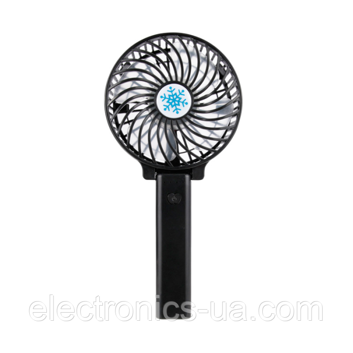 Вентилятор портативний Portable Fan WX6508 на акумуляторі 18650 ручний USB чорний