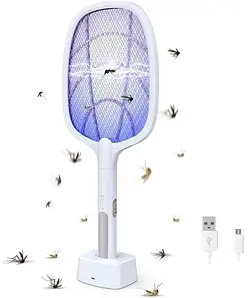 Мухобійка-ракетка від комарів електрична з ультрафіолетовою УФ лампою