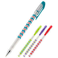 Ручка шариковая Axent Breeze синияя 0.5 мм Корпус ассорти (AB1049-07-A) ha