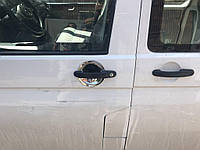 Накладки под ручки (нерж) OmsaLine - Итальянская нержавейка, 4 шт для Volkswagen T5 Transporter 2003-2010 гг