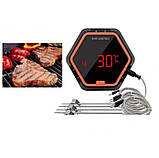 Електронний термометр для коптильні Bluetooth термометр для барбекю градусник для гриля, фото 7