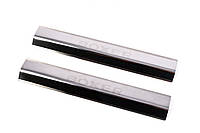 Накладки на дверные пороги Laser (2 шт, нерж.) для Peugeot Boxer 2006-2024 и