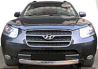 Передняя защита ST008-Oval (нерж.) для Hyundai Santa Fe 2 2006-2012 гг