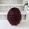 Перука з натурального волосся кучерявий ALESIA-Y1B/30, фото 6
