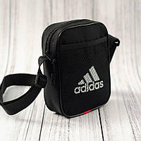 Сумка Adidas чорного кольору / Чоловіча спортивна сумка через плече Адідас / Барсетка Adidas