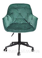 Кресло офисное CHERRY BK MOD ткань Vel, зеленый