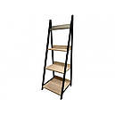 Стелаж з металу/ДСП Дуо Метал-Дизайн Чорний Оксамит, фото 2