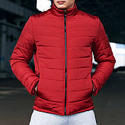 Куртка весняна чоловіча "Memoru" Intruder червона / Легкий пуховик для хлопця / Стильна курточка демісезонна