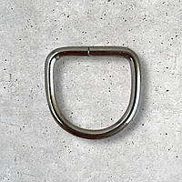 Полукольцо соединительное, размер 25 мм, цвет никель