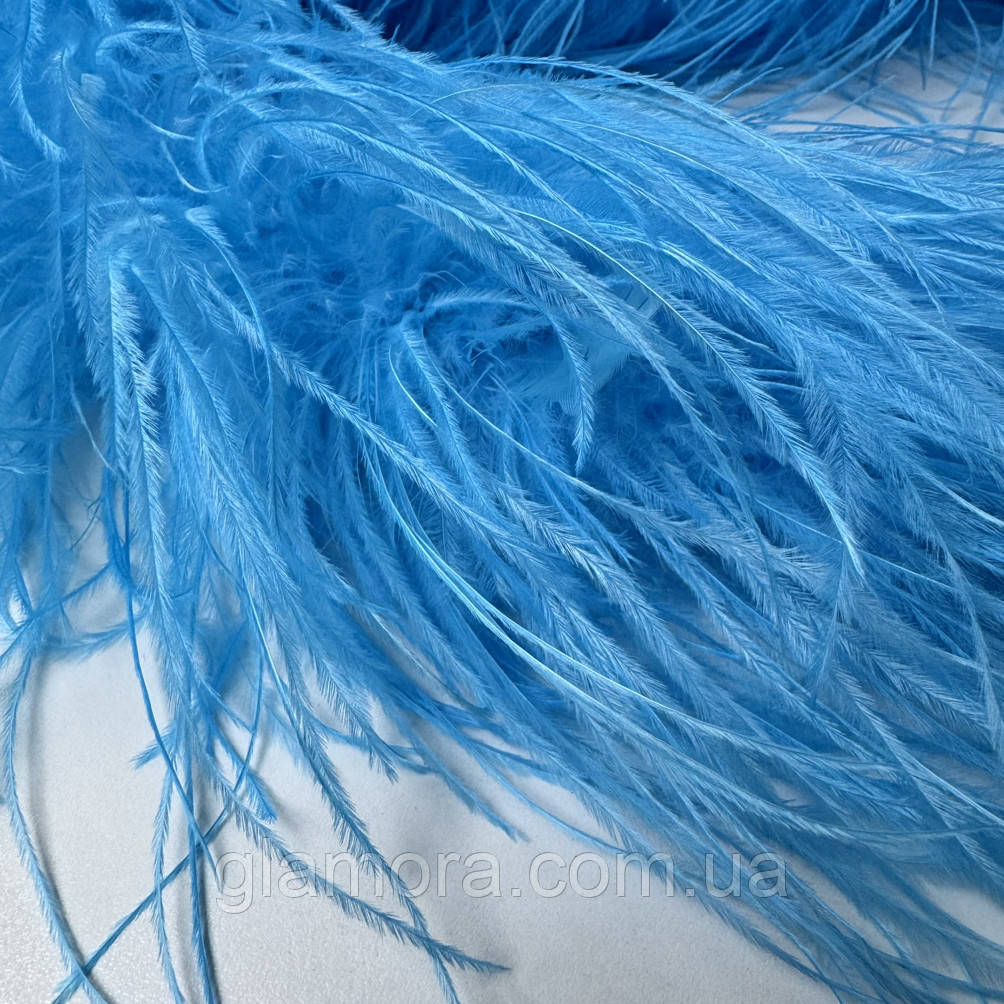 Боа страусинна п'ятишарова, довжина 1,8 м, колір Aquamarine