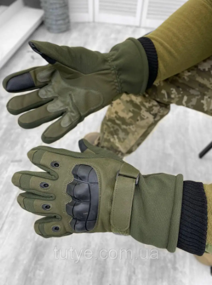 Тактичні військові сенсорні рукавички сенсорні на хутрі ks-212 AND - 1318