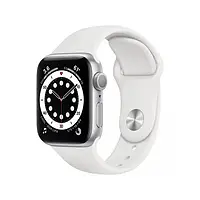 Смарт-часы Apple Watch Series 6 GPS Silver Aluminium Case with White Sport Band (M00D3) (Уцененный)
